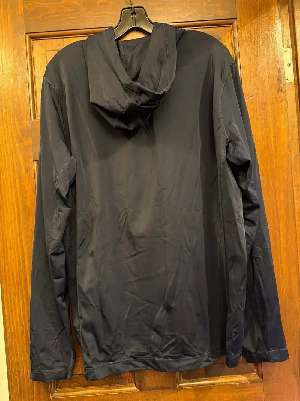 Lands' End Men's SunShade UPF‎ 50 Cooling Long Sleeve Hooded Swim Tee Rash Guard